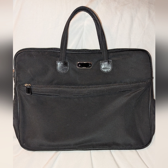 Furla Other - Furla Nylon Tote Briefcase Black VGUC
